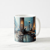Moody Café in San Francisco Tasse Postcard (VorderseiteRechts)