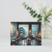 Moody Café in San Francisco Tasse Postcard Postkarte (Stehend Vorderseite)
