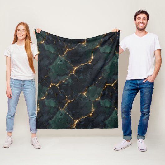 Moody Celestial — Dark Academia & Kintsugi Suite Fleecedecke (Beispiel)