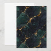Moody Celestial — Dark Academia & Kintsugi Suite Menükarte (Vorne/Hinten)