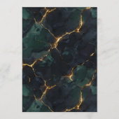 Moody Celestial — Dark Academia & Kintsugi Suite Menükarte (Vorderseite)