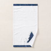 Moody Christmas Tree | Classy Dark Navy Blue Badhandtuch Set (Handtuch)