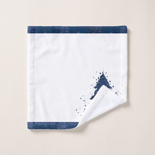 Moody Christmas Tree | Classy Dark Navy Blue Badhandtuch Set (Waschlappen)