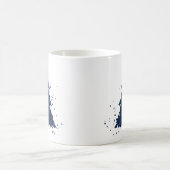 Moody Christmas Tree | Classy Dark Navy Blue Kaffeetasse (Mittel)
