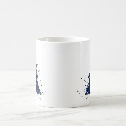 Moody Christmas Tree | Classy Dark Navy Blue Kaffeetasse (Mittel)