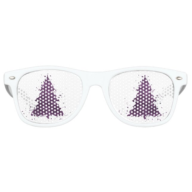 Moody Christmas Tree | Lila Spritzer aus dunklem P Partybrille (Vorderseite)
