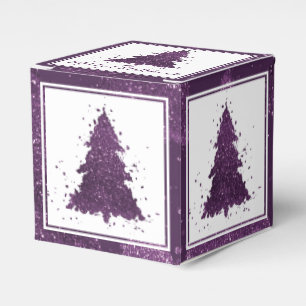 Moody Christmas Tree Lila Spritzer Deep Plum Geschenkschachtel
