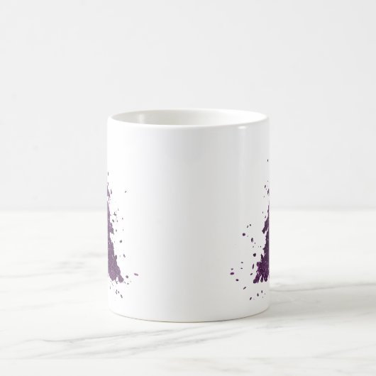 Moody Christmas Tree | Lila Spritzer Deep Plum Kaffeetasse (Mittel)