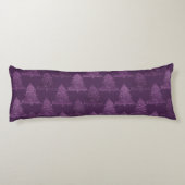 Moody Christmas Tree | Lila Spritzer Deep Plum Seitenschläferkissen (Rückseite)
