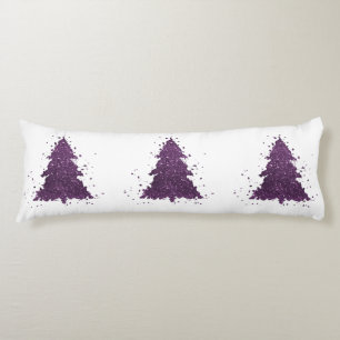 Moody Christmas Tree Lila Spritzer Deep Plum Seitenschläferkissen