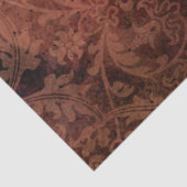 Moody Classic Muster Dark Terracotta Red Burgundy Seidenpapier (Ausschnitt)