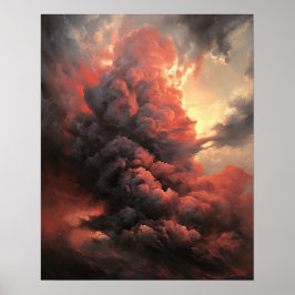 Moody Clouds Art Print Poster
