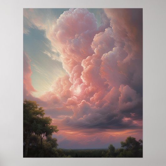 Moody Clouds Art Print Poster (Vorne)