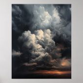 Moody Clouds Art Print Poster (Vorne)