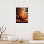 Moody Clouds Art Print Poster (Küche)