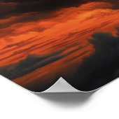Moody Clouds Art Print Poster (Ecke)