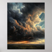 Moody Clouds Art Print Poster (Vorne)