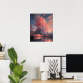 Moody Clouds Art Print Poster (Heimbüro)