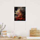Moody Clouds Art Print Poster (Küche)