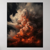 Moody Clouds Art Print Poster (Vorne)