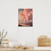 Moody Clouds Art Print Poster (Küche)