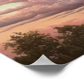 Moody Clouds Art Print Poster (Ecke)