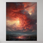Moody Clouds Art Print Poster (Vorne)