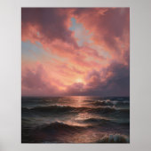 Moody Clouds Art Print Poster (Vorne)