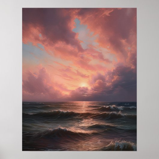 Moody Clouds Art Print Poster (Vorne)
