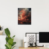 Moody Clouds Art Print Poster (Heimbüro)
