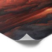 Moody Clouds Art Print Poster (Ecke)