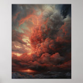 Moody Clouds Art Print Poster (Vorne)