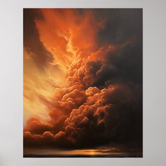 Moody Clouds Art Print Poster (Vorne)