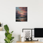 Moody Clouds Art Print Poster (Heimbüro)