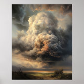 Moody Clouds Art Print Poster (Vorne)