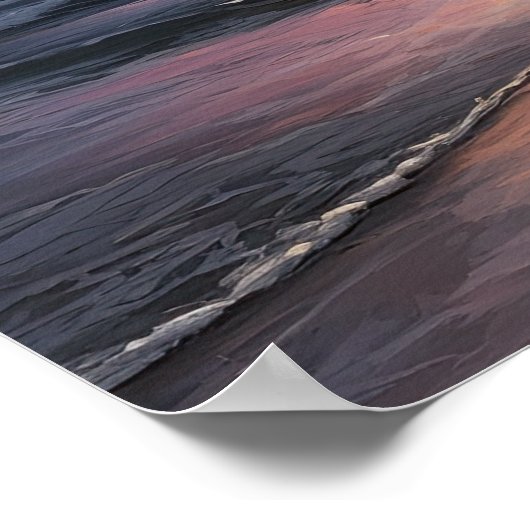 Moody Clouds Art Print Poster (Ecke)