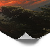 Moody Clouds Art Print Poster (Ecke)