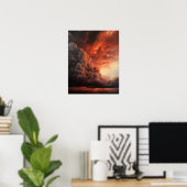 Moody Clouds Art Print Poster (Heimbüro)