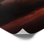 Moody Clouds Art Print Poster (Ecke)