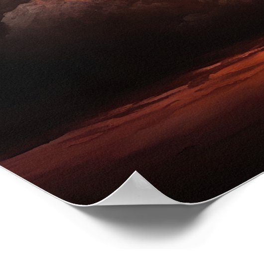 Moody Clouds Art Print Poster (Ecke)