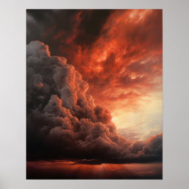 Moody Clouds Art Print Poster