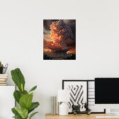 Moody Clouds Art Print Poster (Heimbüro)