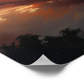 Moody Clouds Art Print Poster (Ecke)