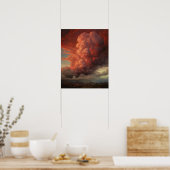 Moody Clouds Art Print Poster (Küche)