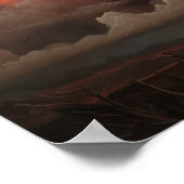 Moody Clouds Art Print Poster (Ecke)