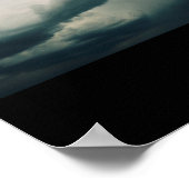Moody Clouds Sky Sticker Poster (Ecke)