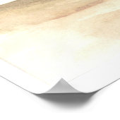 Moody Clouds über dem Meer Poster (Ecke)