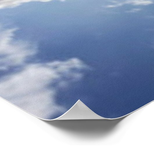 Moody Clouds Videoaufrufhintergrund Poster (Ecke)