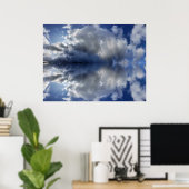 Moody Clouds Videoaufrufhintergrund Poster (Heimbüro)