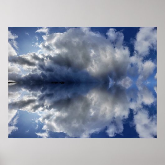 Moody Clouds Videoaufrufhintergrund Poster (Vorne)